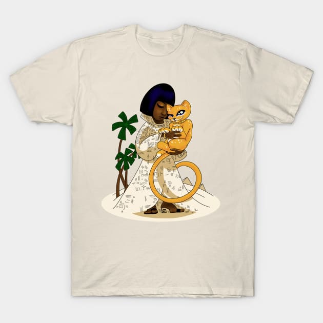 Golden Goddess T-Shirt by hideedoodle